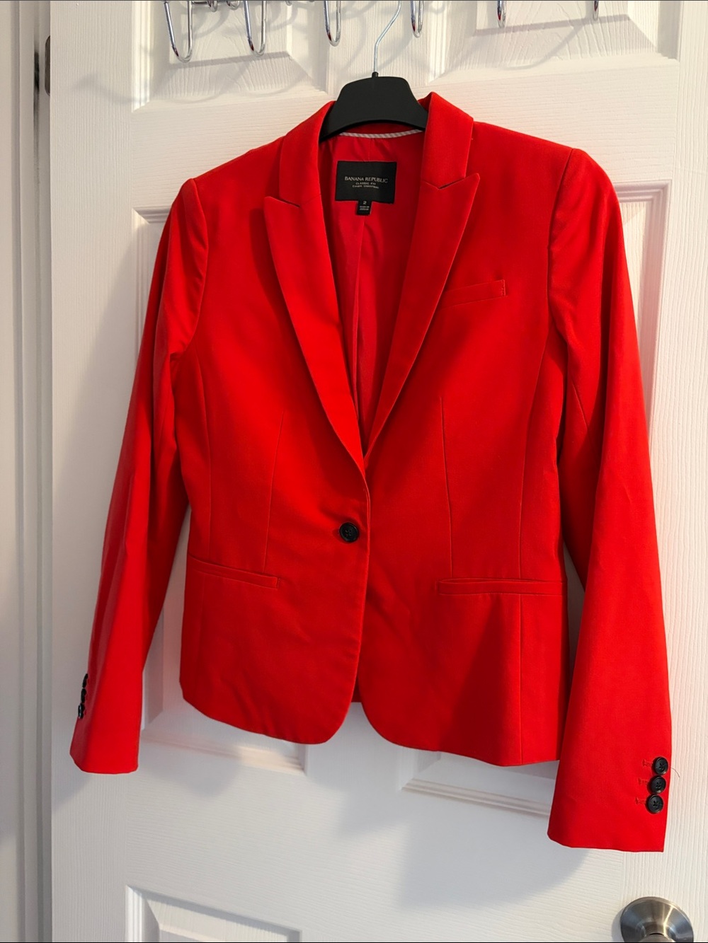 Banana Republic Women’s Bright Red Tailored Blazer